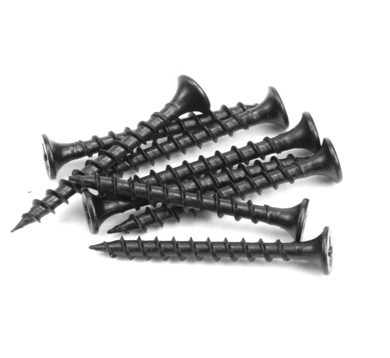 Wholesale Carbon Steel Black Electroplated Drywall Furniture Screws