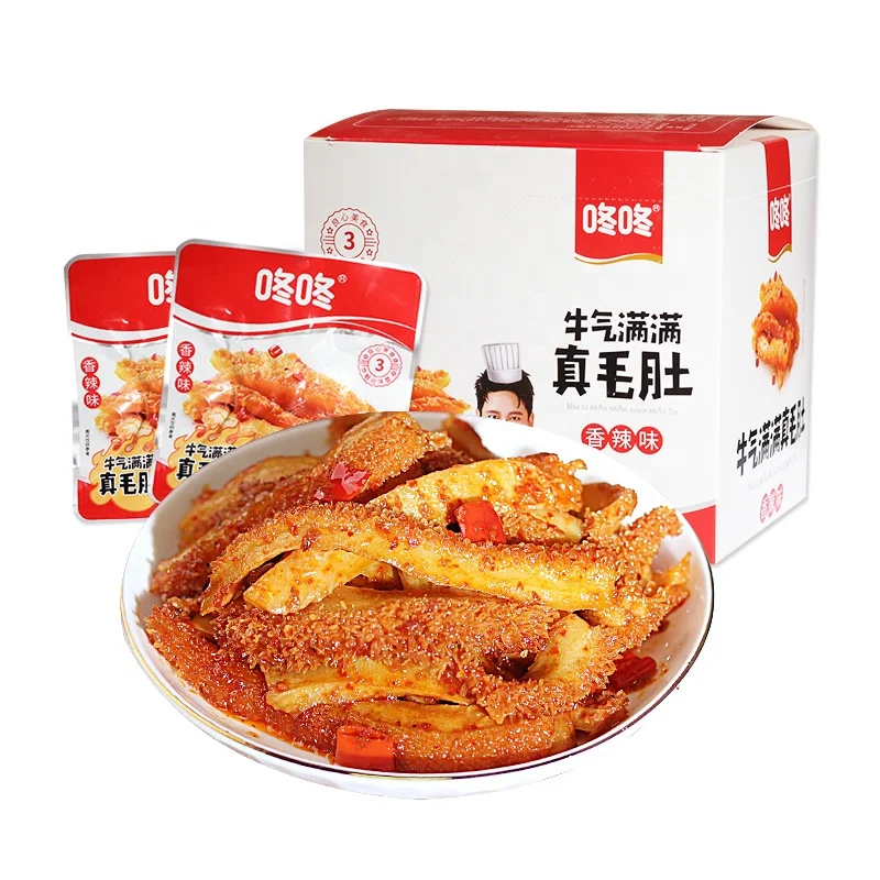 MAO Du 360g spicy strip open bags  instant eat  full meat food small package leisure food whole box