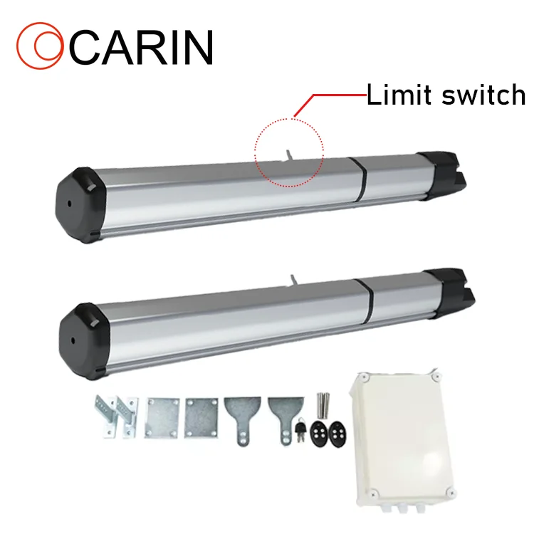 Auto Electric Motor Swing Gate Opener for Villas Modern Design Limit Switch DC Powered 12V/24V