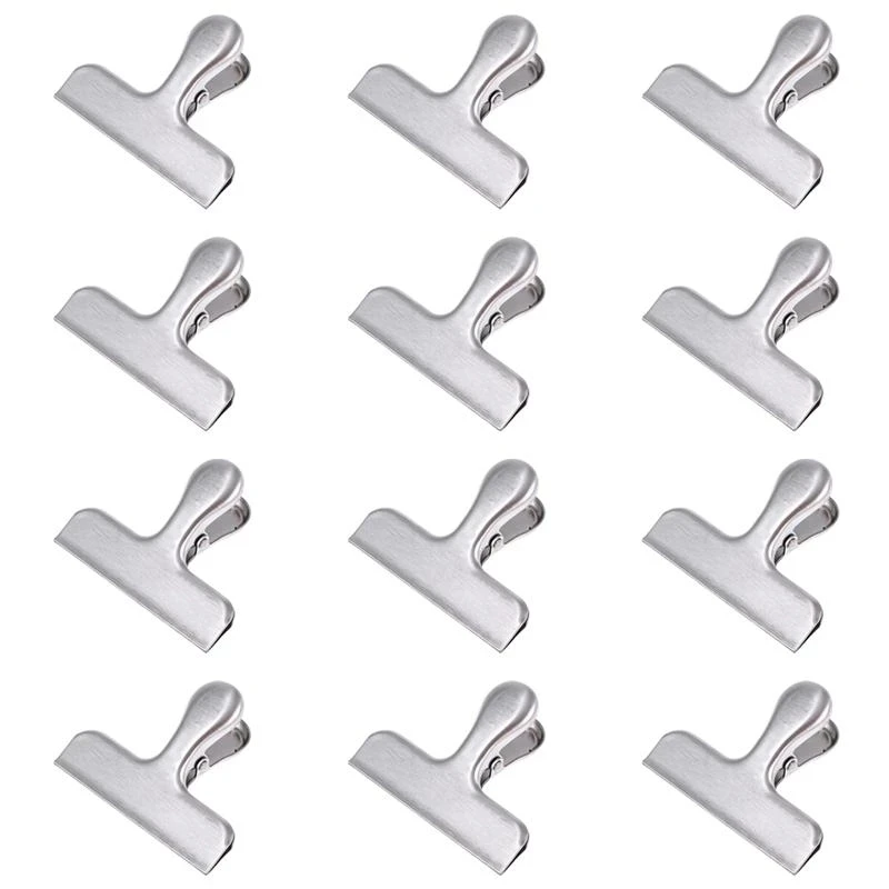 Wholesales Hot Sale Metal Food Sealing Clips Food Snack Kitchen Sealing Clip Stainless Steel Bag Clip