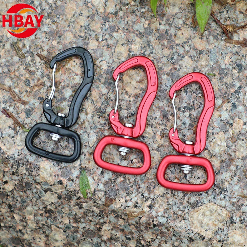 Aluminum Aviation Multi-Function D-Nut Thread Buckle Rotating Ring Quick Hanging Dog Buckle Pet Hook Mountaineering