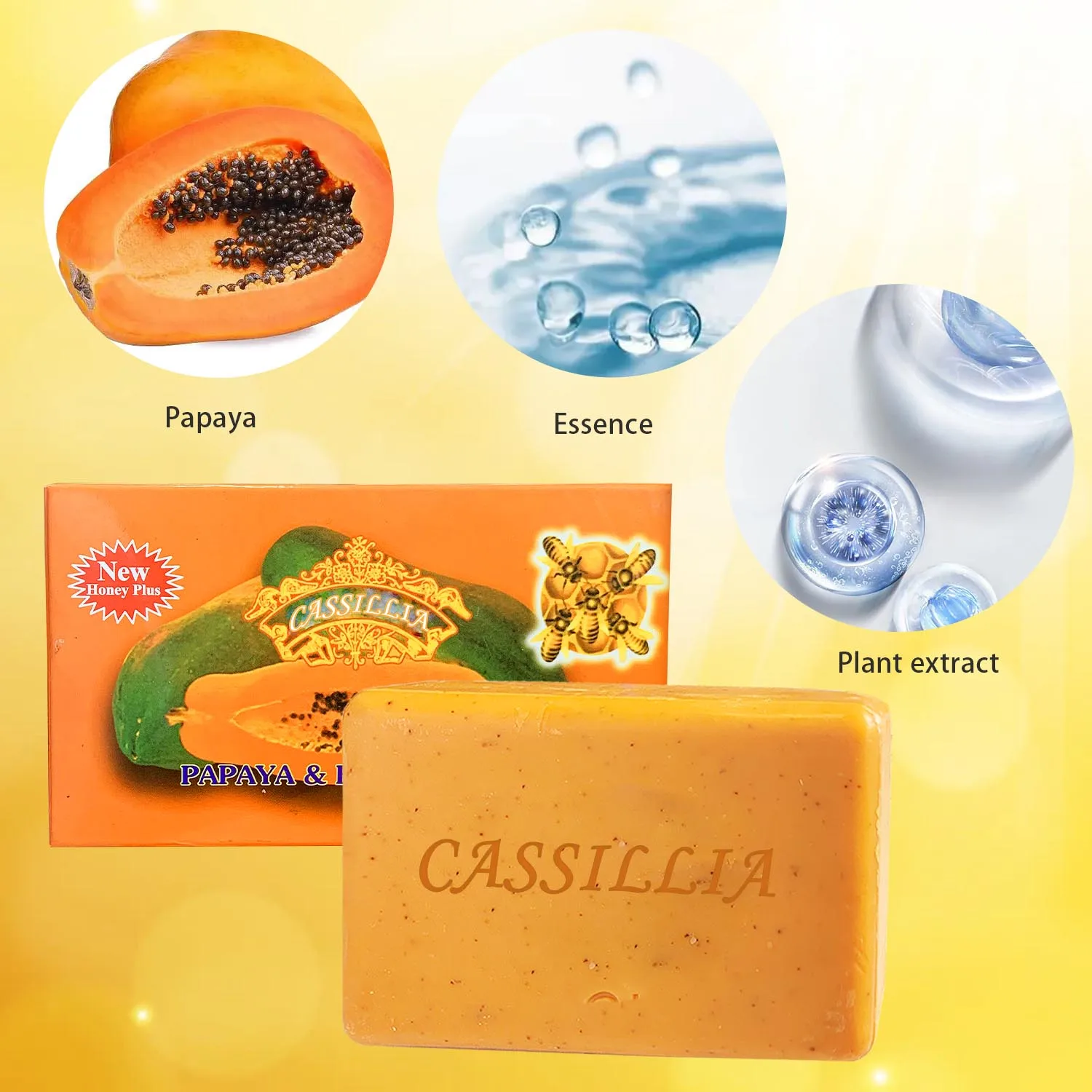 CASSILLIA oem wholesale sea salt body scrub bath sets savon blanchissant pour la peau soap savon kojic acid solid bar sopa