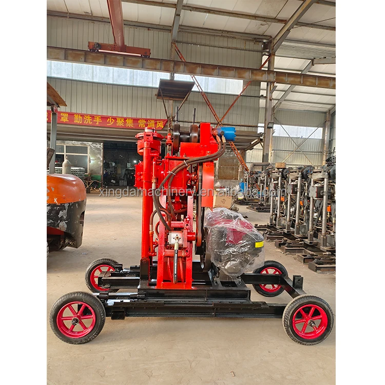 Small Gasoline Borehole Machine One Man Operate Portable Core Drilling Rig