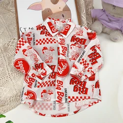 2022 summer new style clothes for children long sleeve kids t shirts 100%cotton boys polo shirts