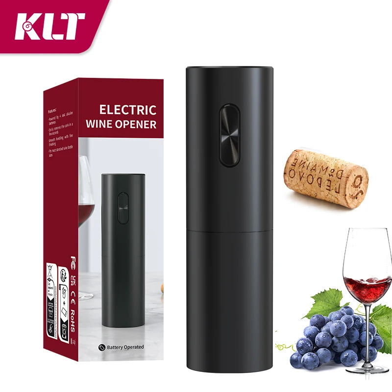 New Developed Oval Shape Battery Operated Cork Screw Electric Wine Bottle Opener