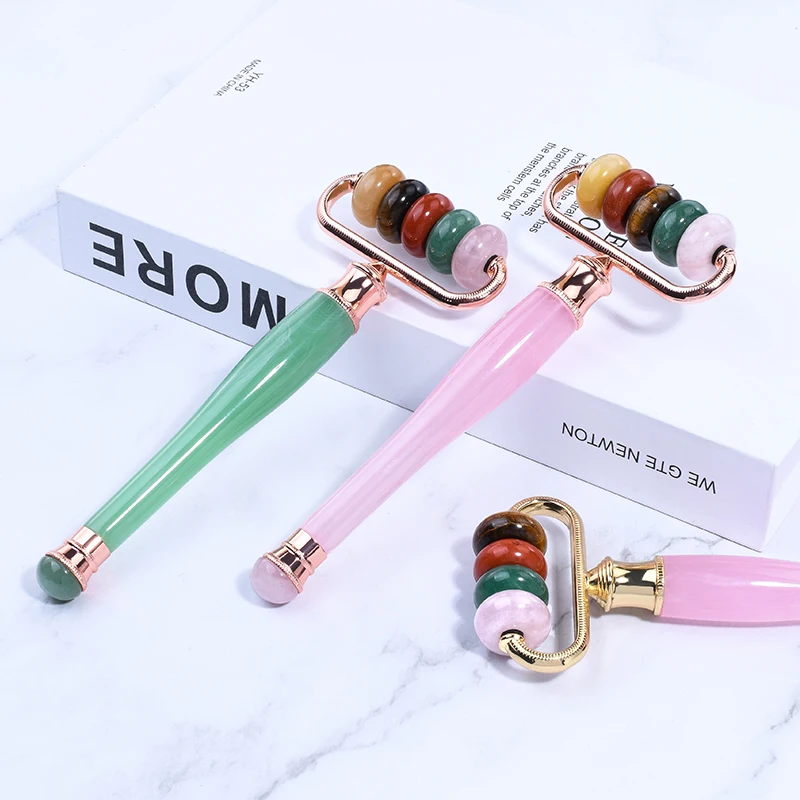 Neck Skin Care Tools Face Massager Roller Gua sha Jade Store Scraper Roller Massage For Facial Gouache Lift Body Slimming Guasha