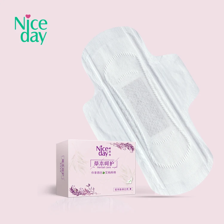 Niceday ultra-invisible ultra-thin herbal sanitary pad for dysmenorrhea relief