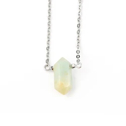 Wholesale Natural Stone Pendant Quartz Crystals Stones Healing crystal chakra crystal stone round pendant For Jewelry Making