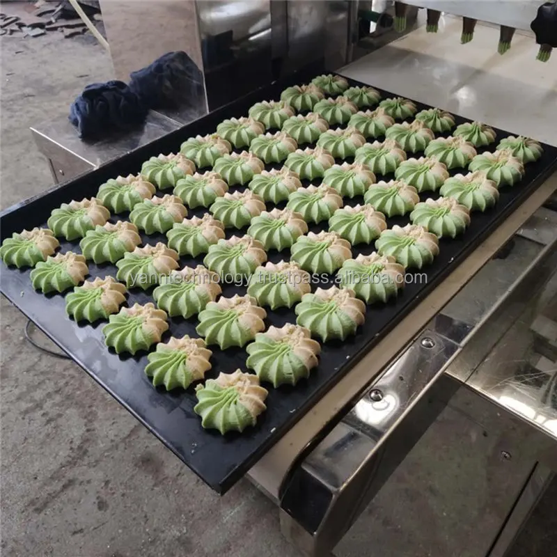 Customized Mini Small Fortune Chocolate Chip White Butter Vanilice Cookie pressing Decorating Cookie maker cutter Machine