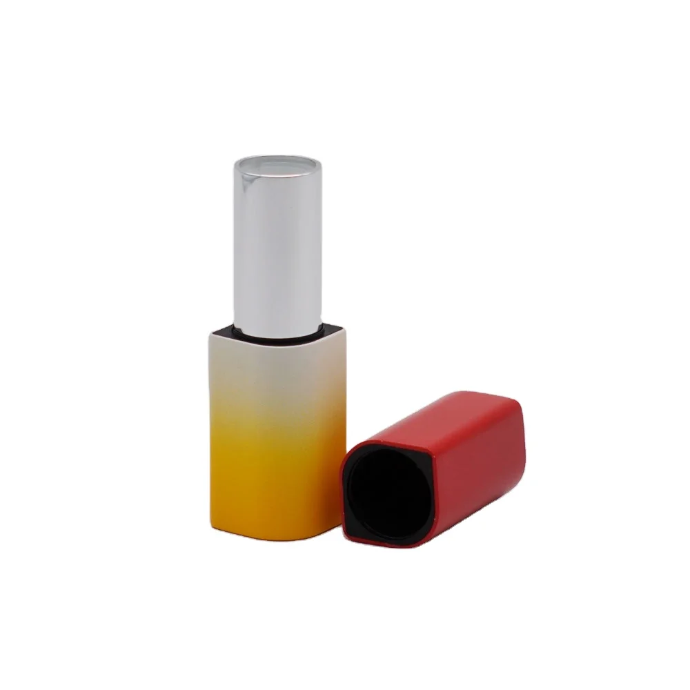 Rhombus Shape Color Spraying Metal Lipstick Tube Aluminum Tube