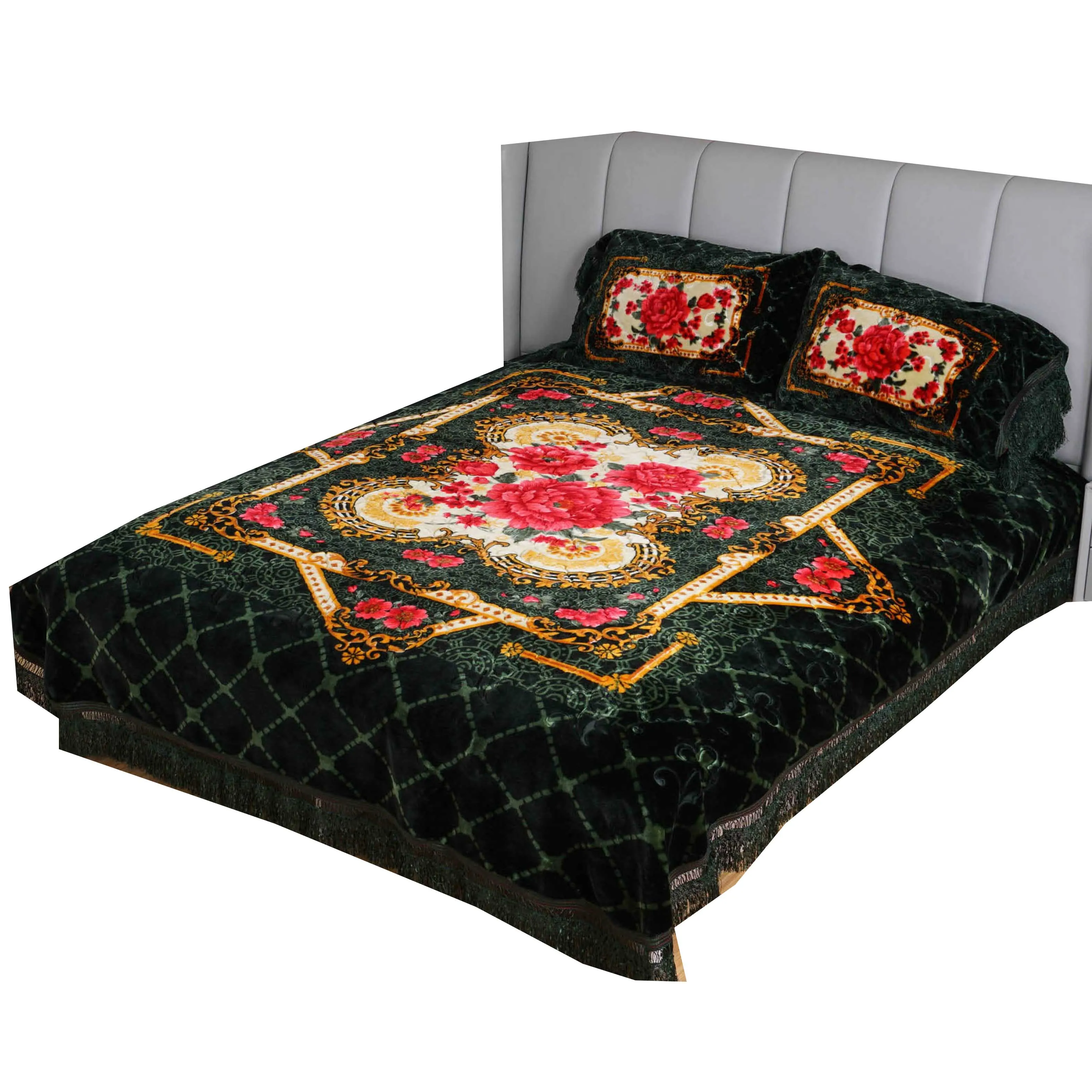 Cheap Price Customized Comfortable Raschel Flannel Single Double 1ply 2ply Printing Polyester Mink Winter Blanket for Wholesale