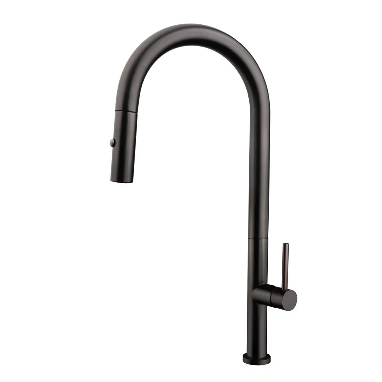 most popular 304 Stainless Steel Kitchen Taps Pull Out Pull Down Kitchen Mixer Sink Faucet Sink Kitchen Faucets With Sprayer