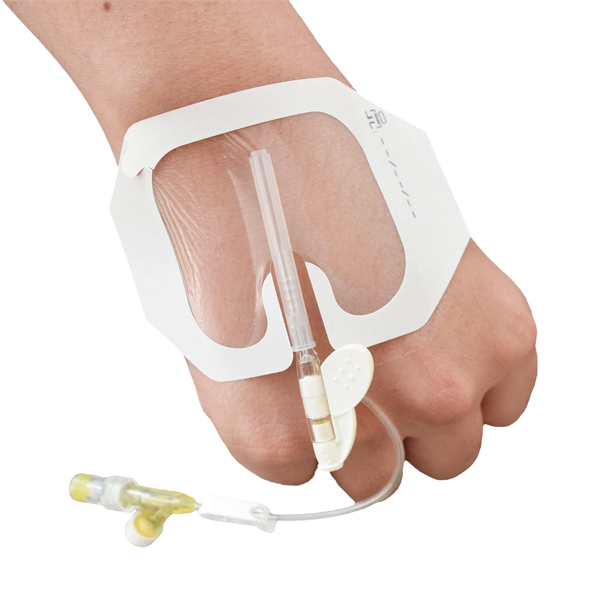 Medical I.V. Cannula Dressings with U shape Cut Sterile Transparent Breathable Waterproof PU Film Wound dressing Adhesive Patch