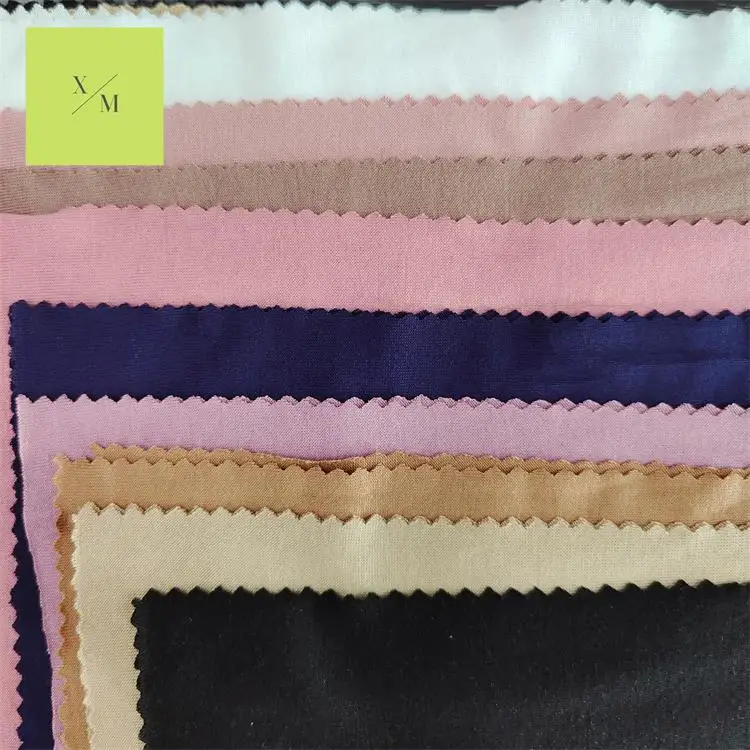 
Super strech VISCOSE SPANDEX 180 GSM plain interlock style tear resistance stretch quick dry used in skirts suit dress suit 