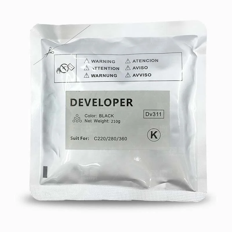  Популярный высококачественный совместимый тонер DV311 280/360/203/452 C220 копировальный цветной Разработчик для Konica Minolta