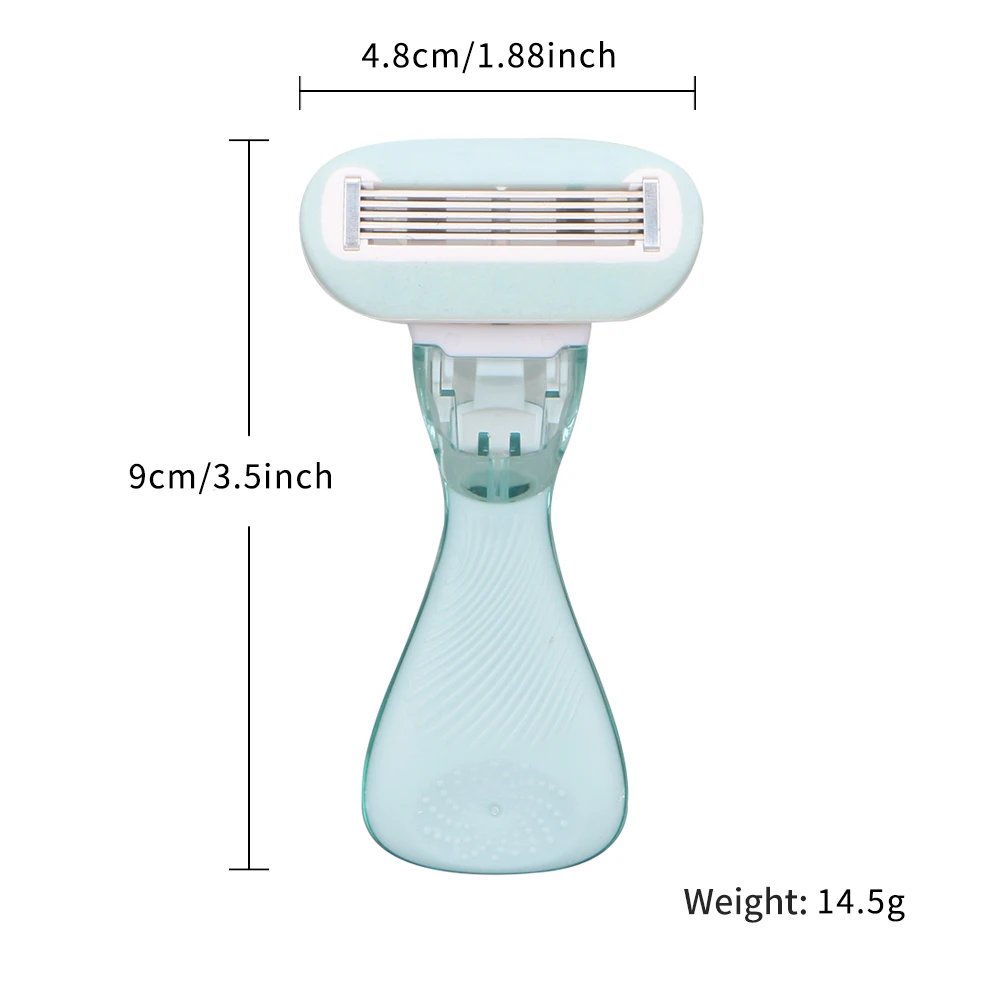 D955S New arrival 5 blade lady system razor with fashionable Mini handle shaving razor
