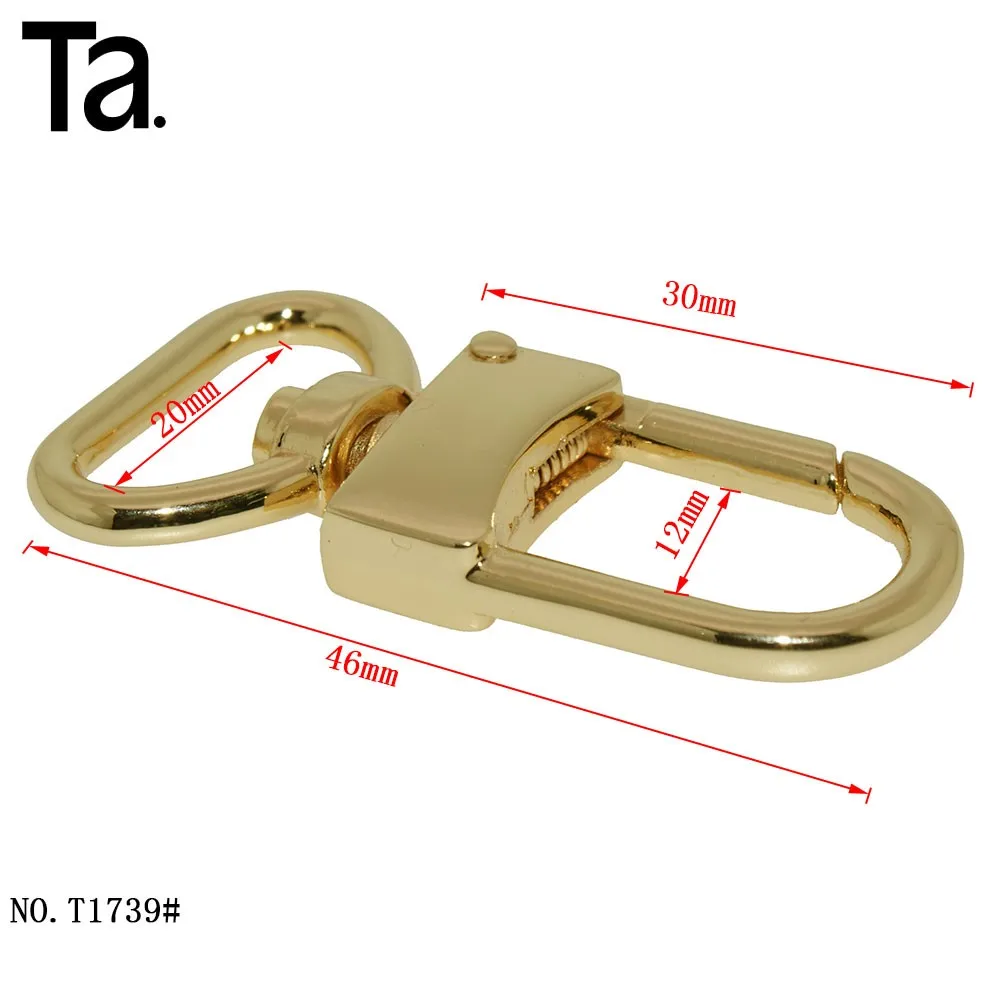 2024Metal Snap Hook for Handbag Accessories Dog Hook  Custom Metal Bag Parts decorative buckle