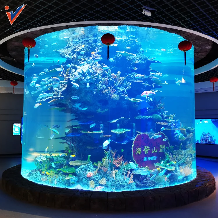 2025 New Style Elegant Quality Non Yellowing Clear Fish Tank, Clear Acrylic aquarium Square