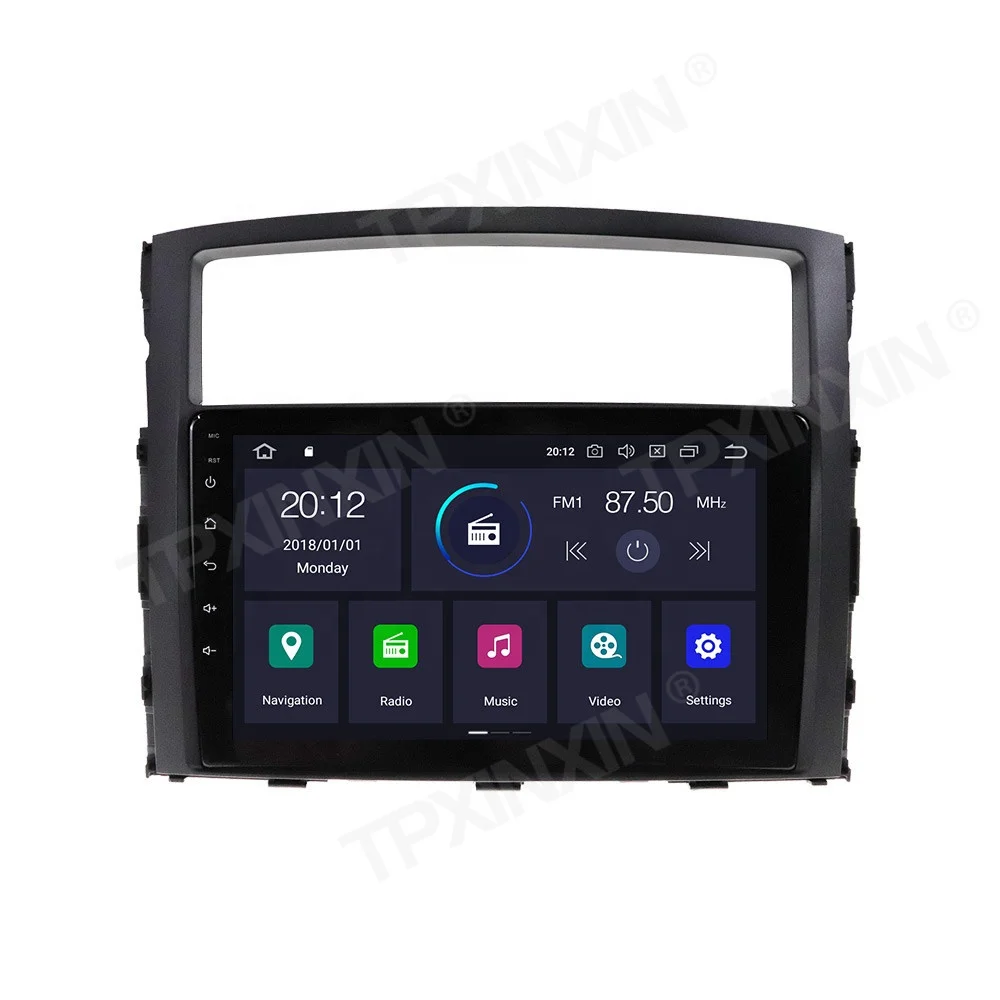 For MITSUBISHI Pajero 2006-2011 Android 10.0 Car Multimedia Player GPS Navigation Headunit Auto Radio Audio Stereo Tape Recorder