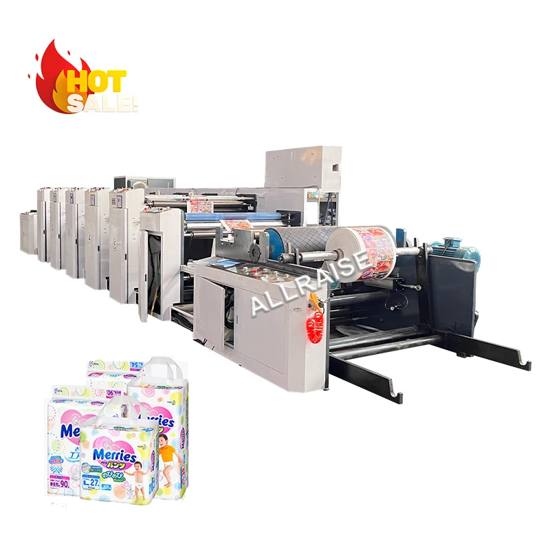 УФ-сервопривод Flexo 5 цветов 1180 мм рулон в многоцветный флексографический принтер бумажный стаканчик машина для флексографической печати