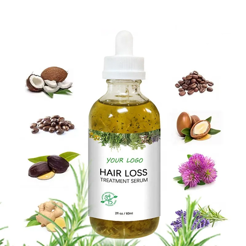 Serum Mint Scalp Strengthening Rosemary Oil Hair Growth Private Label Natural for All Hair Types Factory Wholesale 60ML