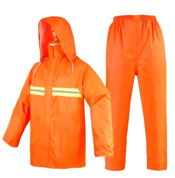 good quality rain coat working clothes waterproof raincoat for man women hi vis rain wear coat suit