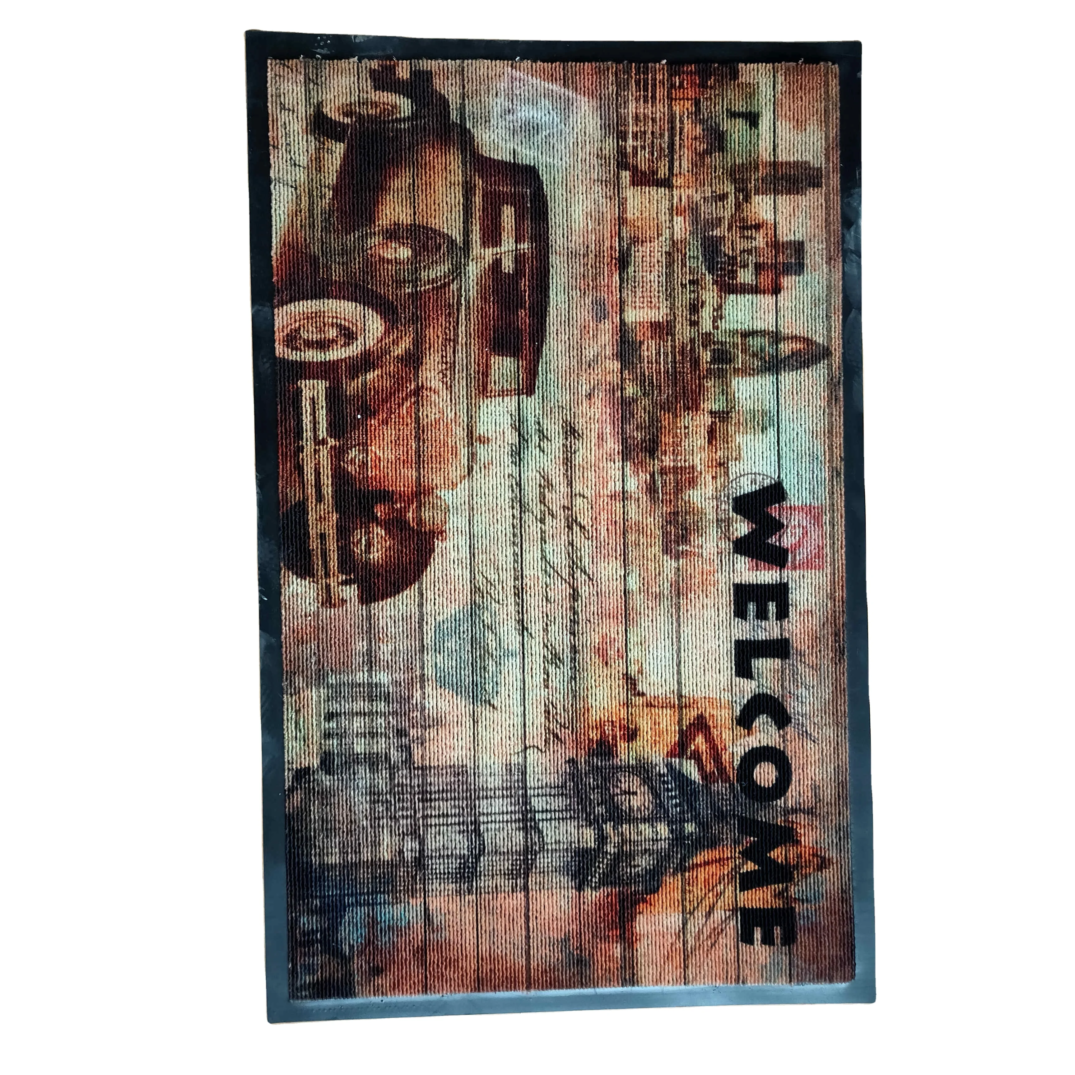 Напольные коврики из гранулированного бархата с различными узорами подходят для крыльца и двери комнаты