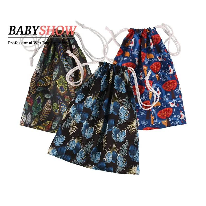 BABYSHOW OEM/ODM Wet Bag Beach Washable Baby Diaper Bag Waterproof Wet Bag Swimming For Swimsuits