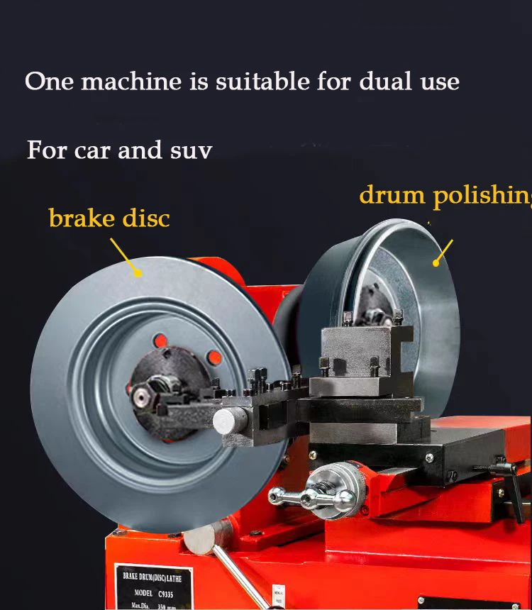 Factory price  C9335A Vehicle Equipment C9335 Car Brake Disc Lathe Machine For brake disc and drum polishing with ce