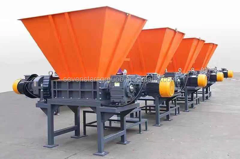 Double Shaft Shredder car tire metal shredder truck tyre recycle