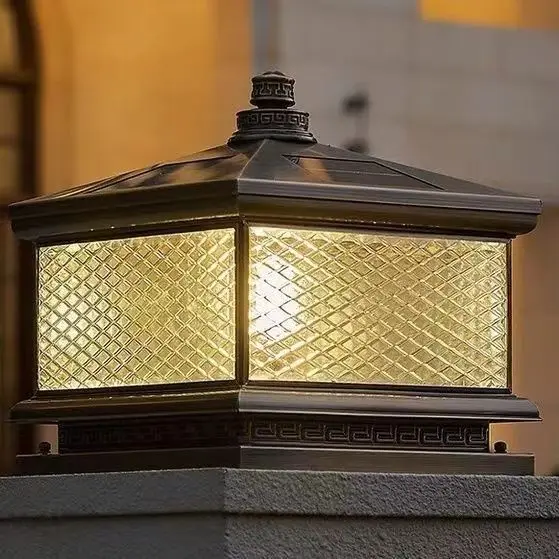 Modern and minimalist solar garden lights outdoor waterproof IP65 led for courtyard lighting