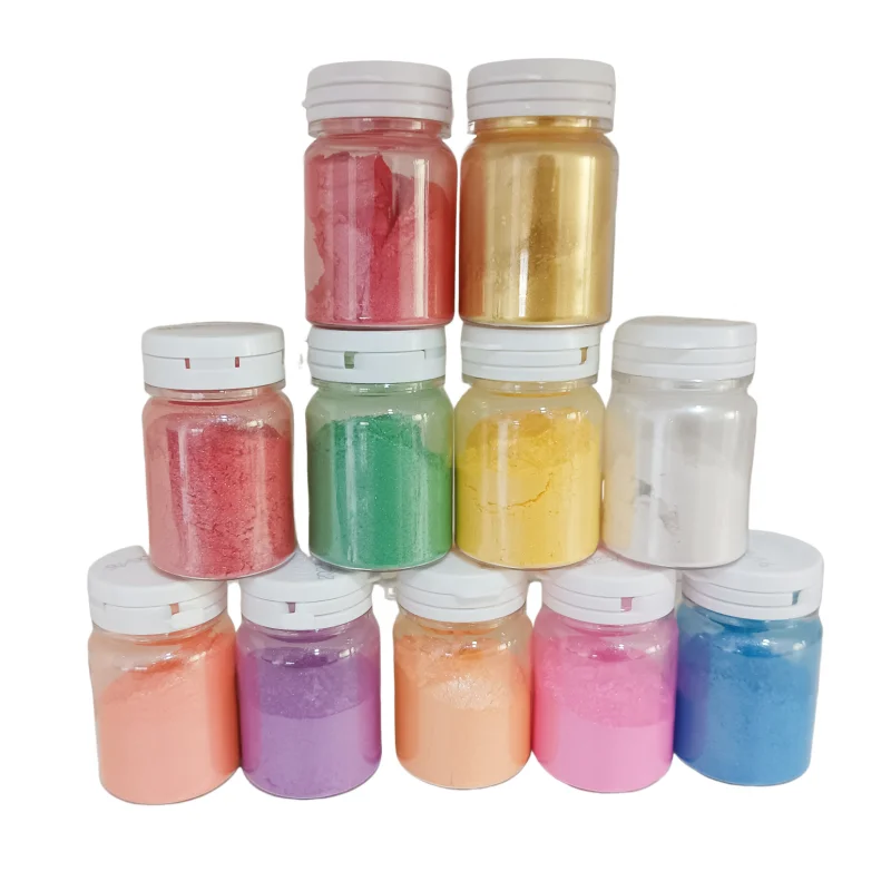 Silver and golden edible colour dust glitter powder