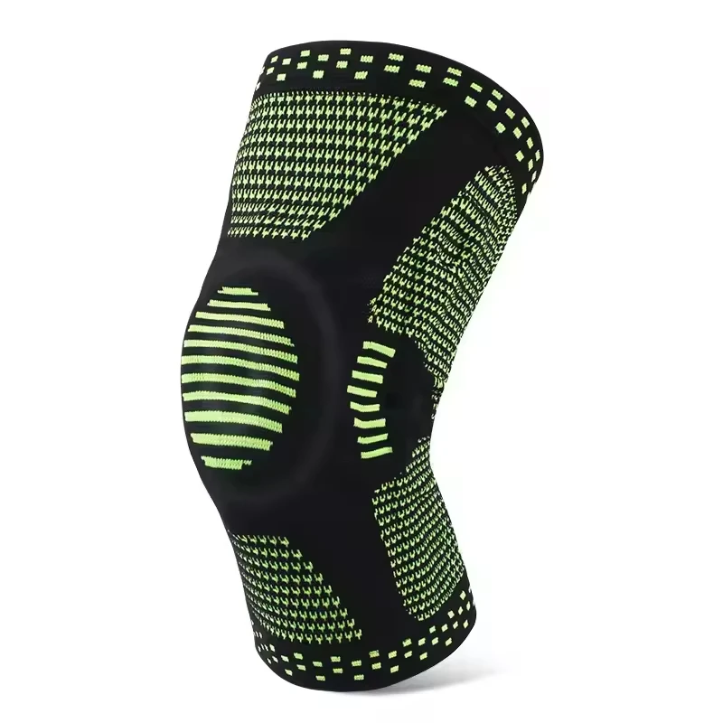Anti-Slip Compression Knee Pads Spandex Silicone Gel Spring Knee Support Brace Protector