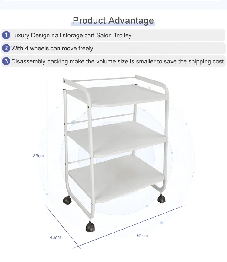 
Professional Metal salon trolly For Sales trolley cart 