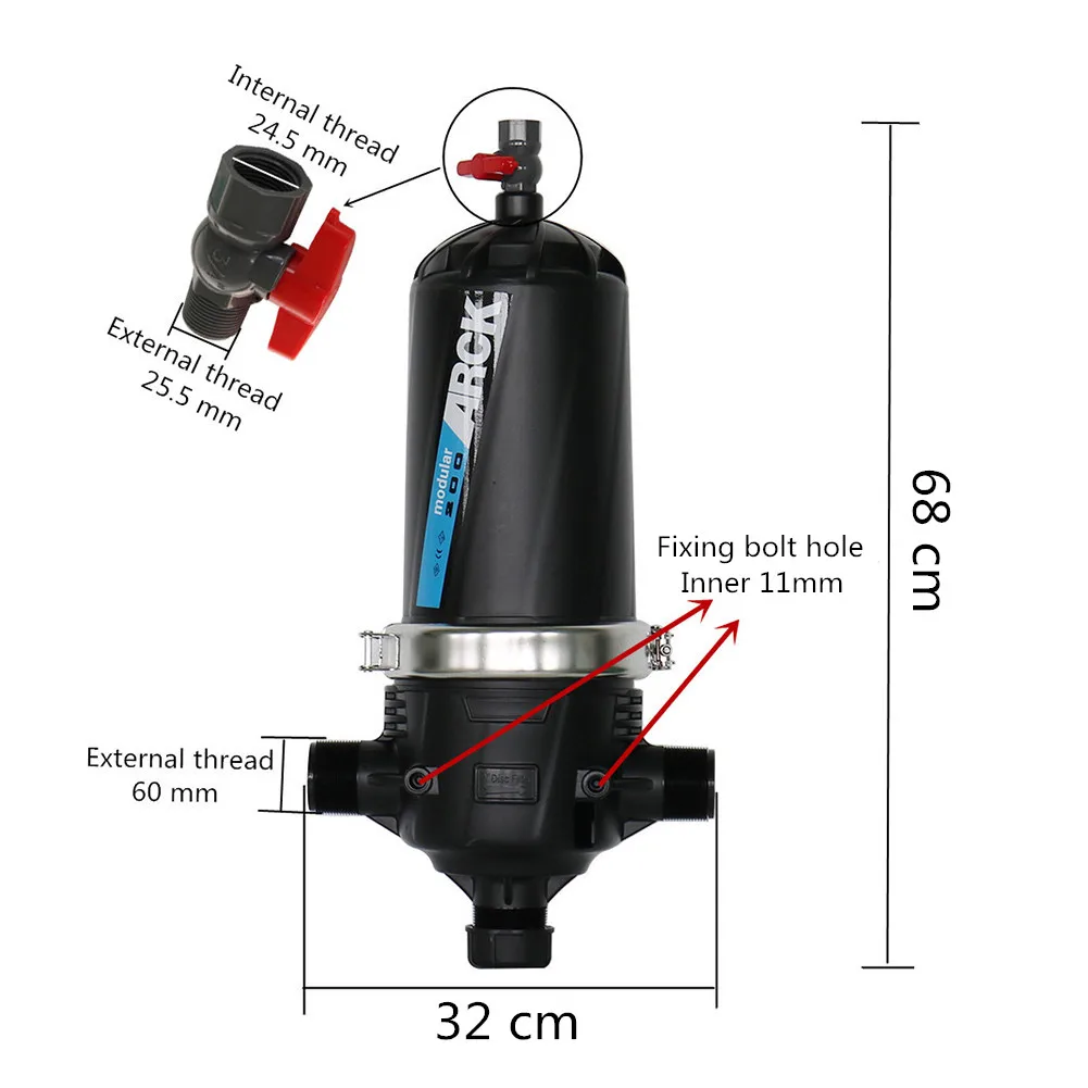 2 Inch Male Thread 120 Mesh Screen/Disc Filter Valve Garden Drip Irrigation Filter Filtration system Supplies