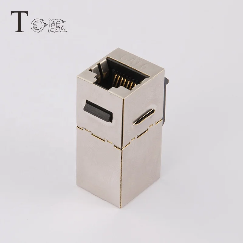 TOM-KJ-25-C6 180 градусов CAT6 STP RJ45 к RJ45 встроенный муфта Ethernet сети Keystone Jack, Cat6 keystone jack