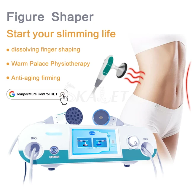 Portable Radio frequency cellulite removal diathermy machine tecar therapy physiotherapy machine 448k rf cet ret