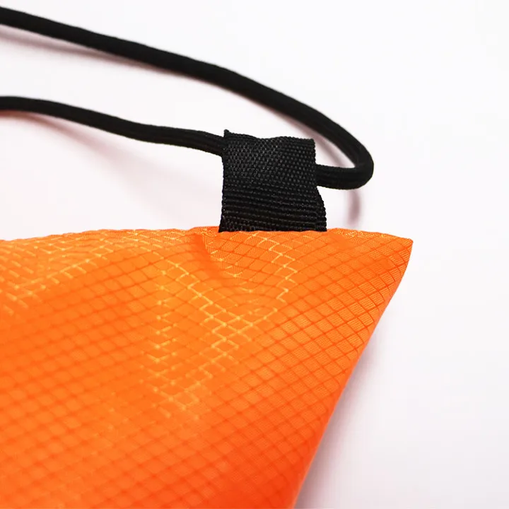 Promotional backpack style bicycle polyester reflective drawstring bag