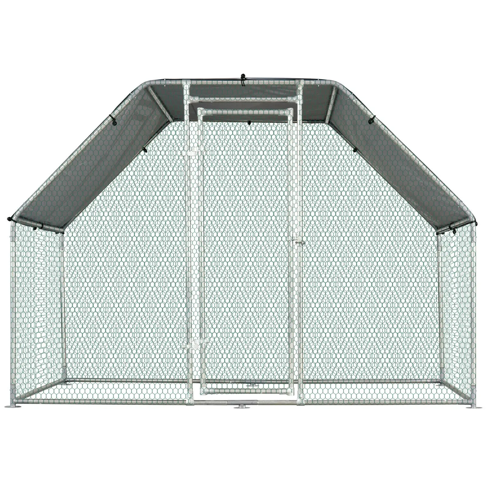 Chicken Run Coop Rabbit Ducks Hen Poultry House Large Metal Cages