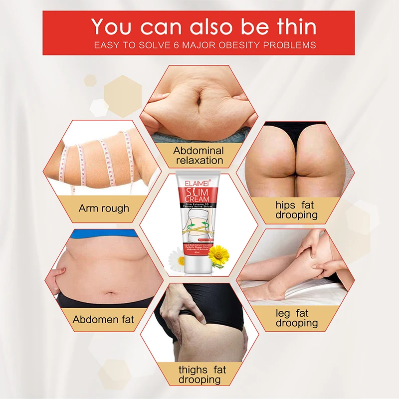 ELAIMEI Slimming Cream Body Care Firming Cream Anti Cellulite Fat Burner Weight Loss Treatment