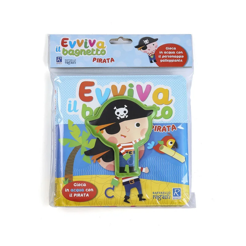 
Custom Eco-friendly soft PEVA foam sponge waterproof color changing baby bath book 