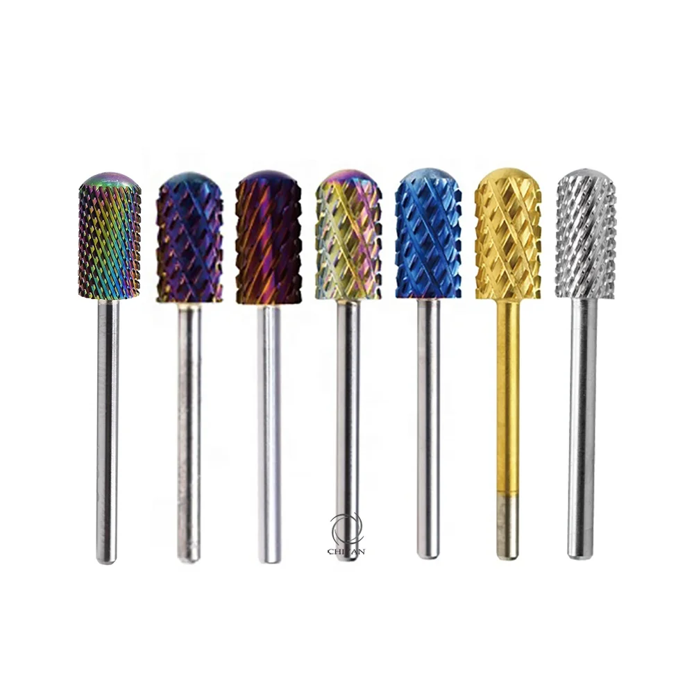 Top Sales New 5 in 1 Cross Nail Bit Carbide Nail Drill 2 Way Professional 7mm Tungsten Carbide E File Nail Drill Bit