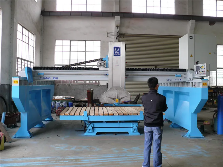 Marble bridge cutting machine SQQ-800B infrared bridge granite saw cutting machine