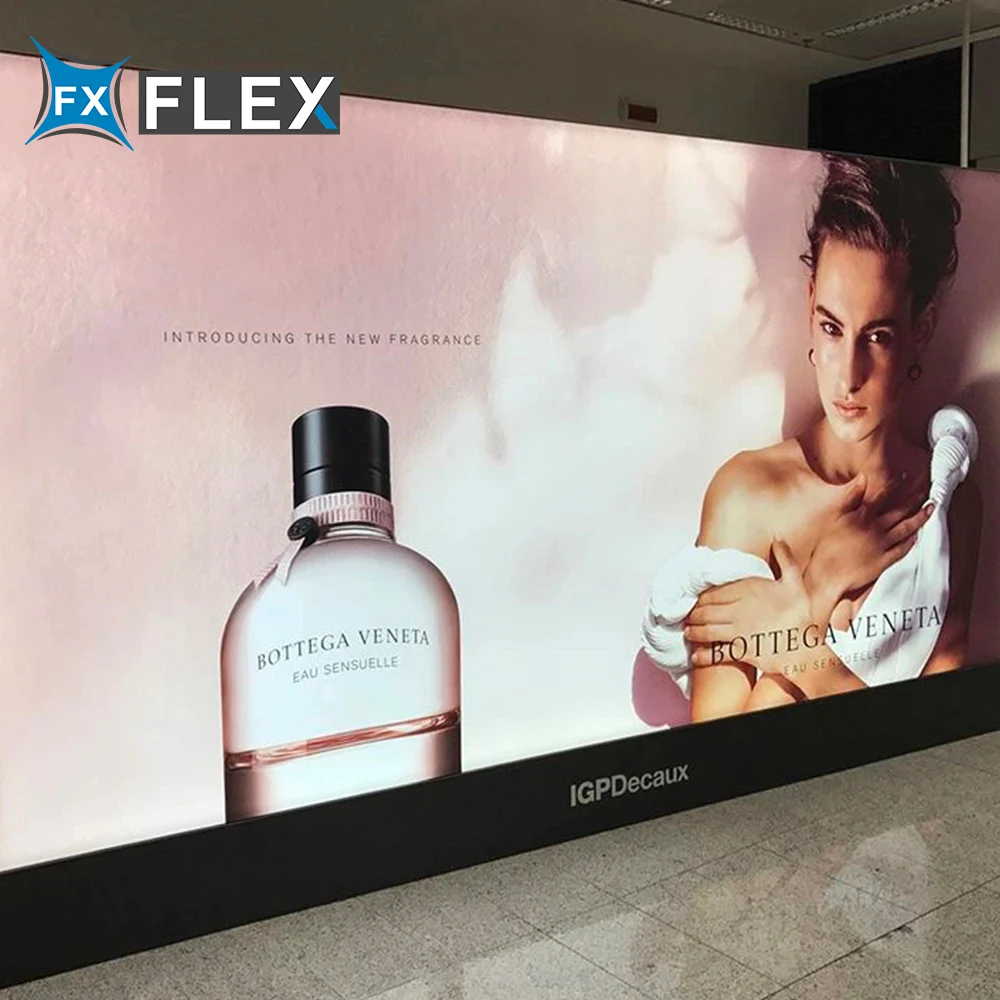 FLFX 240gsm UV/Eco Solvent Printing Polyester Fabric Roll Coated Backlit Textile