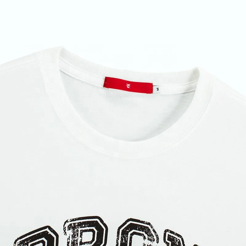 With Logo Custom Logo Printed Oversized White Short Sleeved t-Shirt Clothes for Men