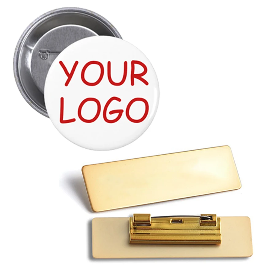 Custom Promotional design logo printing round soft enamel pins custom tin Button Badge badges Lapel Pin With Iron On Backing