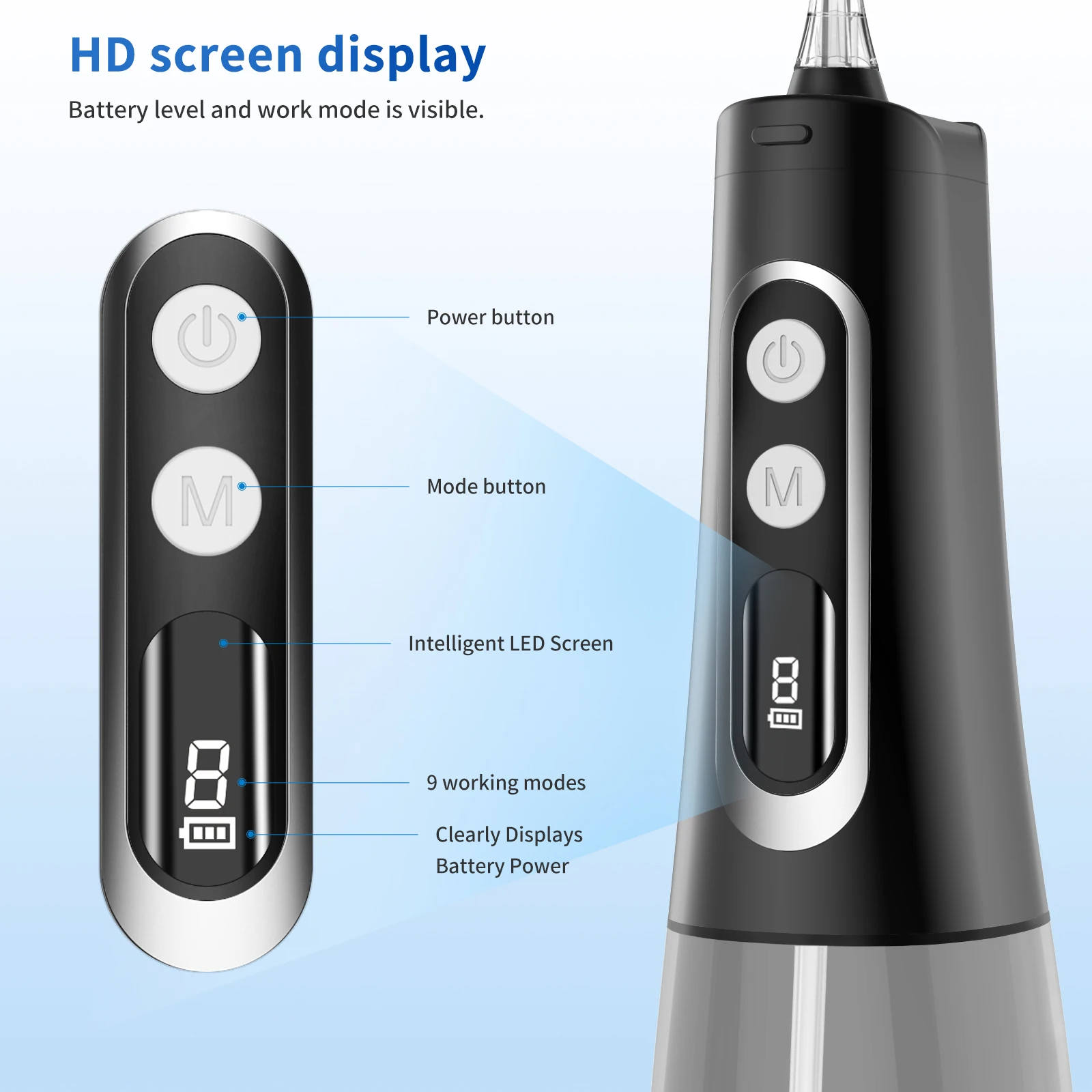 Water Pick 2024 Waterproof Rechargeable Cordless Portable Jet Teeth eaning Dental Floss Oral Irrigator Electric Water FlosserCl