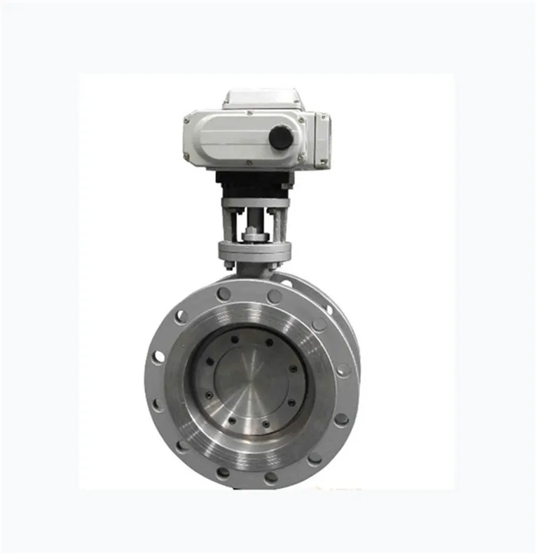 High Performance Double Offset Wafer Type Stainless Steel Hand Wheel pneumatic electric Butterfly Valve