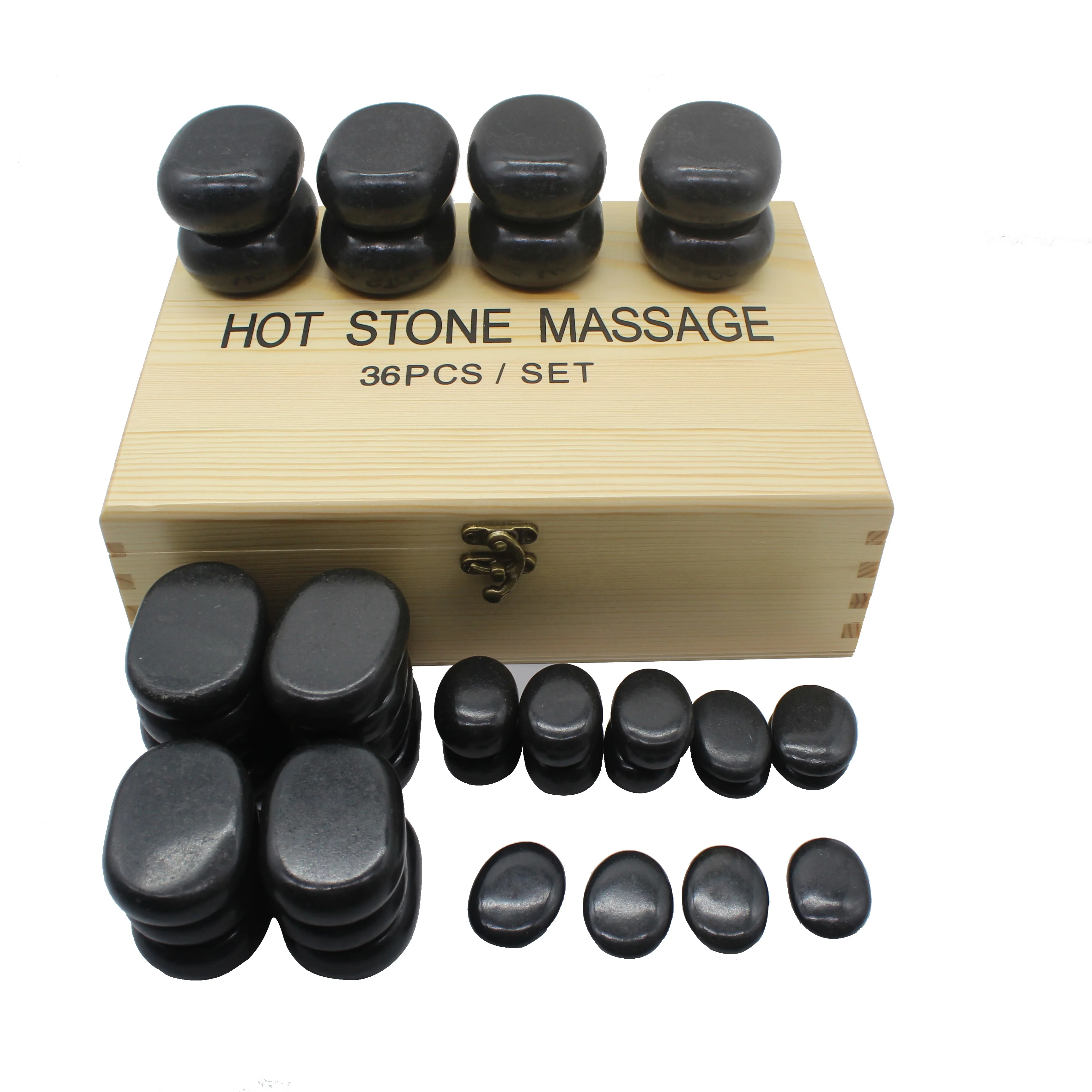 NAIL TALK Home Delivery Service Comfortable Energy Black Basalt  Natural  Slipper Warmer Stone Massage set