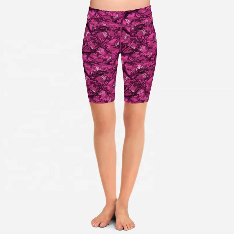 2021 custom Camo printing bike shorts High Waisted Mountain Bike Cycling Shorts With Logo